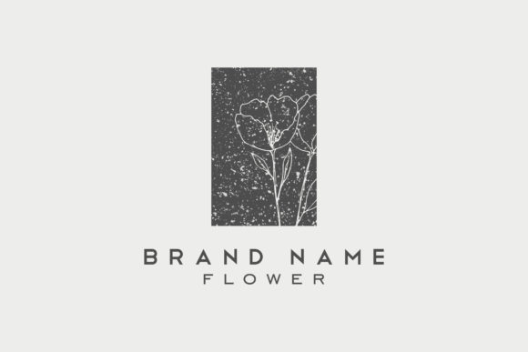 Botanical Floral Illustration Logo Design