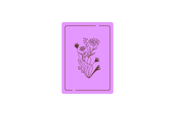 Floral Card Icon Vectors