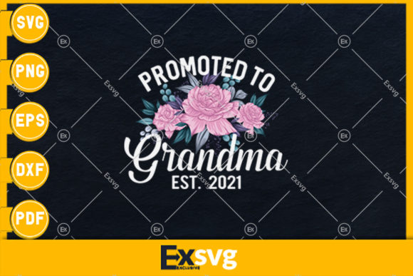 Floral First Time Grandma Est 2021
