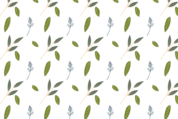 Floral Green Leaf Wallpaper Pattern