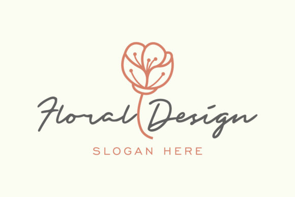 Floral Logo Design Concept Premium