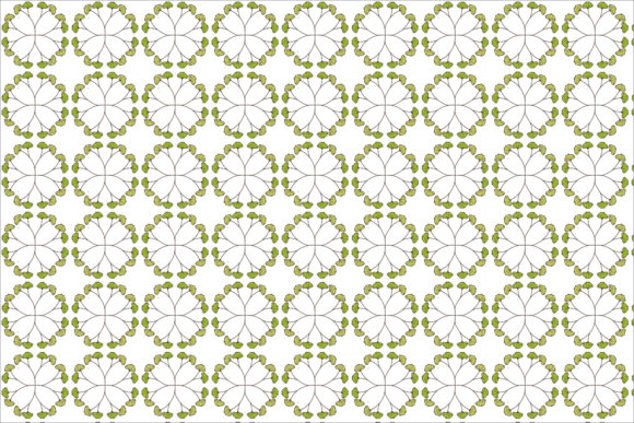 Floral Simple Circle Flower Pattern