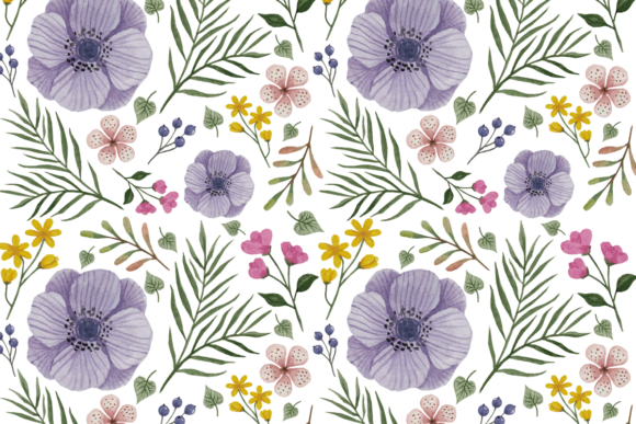 Floral Watercolor Pattern Vol.3