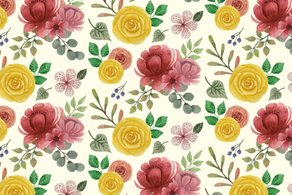 Floral Watercolor Pattern Vol.5