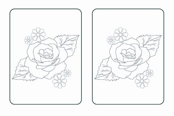 Flower Coloring Page for Kids –KDP