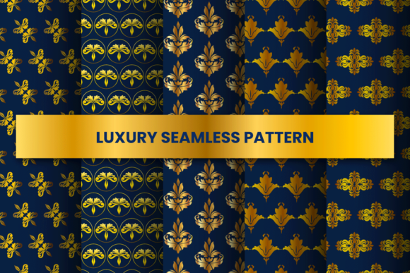 Luxury Gold Floral Pattern Collection