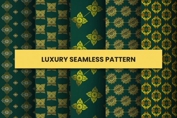 Luxury Golden Floral Pattern Collection