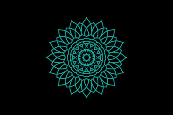 Mandala Yoga Flowers Floral Designs